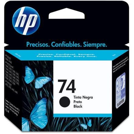 Cartucho de tinta HP 74 - Preto 6ml*