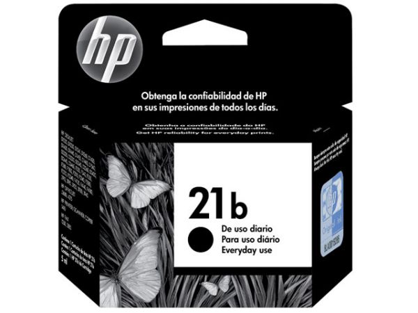 Cartucho de tinta HP 21b - Preto 7ml*