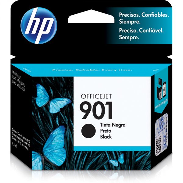 Cartucho de tinta HP 901 - Preto 4,5ml*