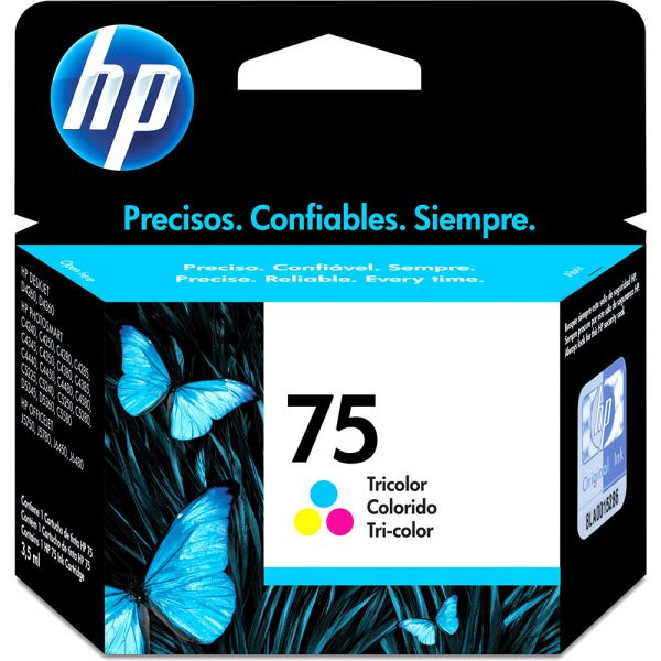 Cartucho de tinta HP 75 - Colorido 6ml*