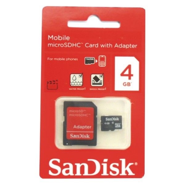 Cartão de Mémoria 4GB Sandisk